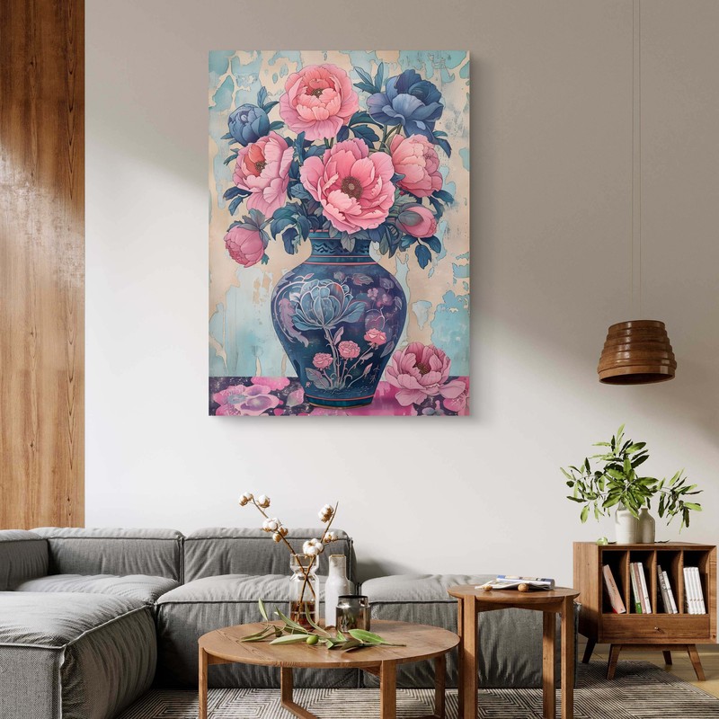 Vintage Roses Canvas Wall Painting - Small