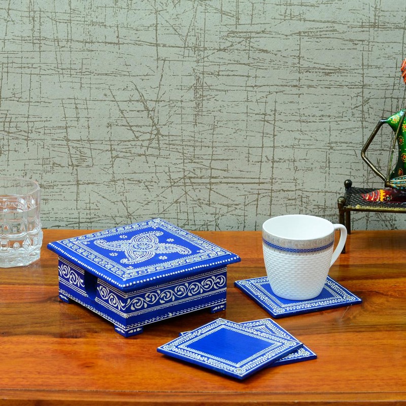 Mosaic Moments Wood Coasters - Seven Piece Set