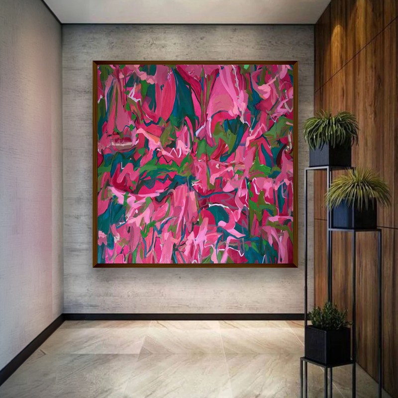 Calliandra Canvas Wall Painting