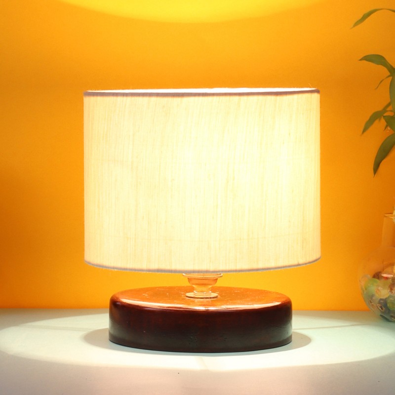 Luzula Wooden Table Lamp - Beige
