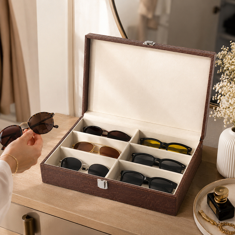 Obsidian Watch Atelier MDF Storage Box - Brown