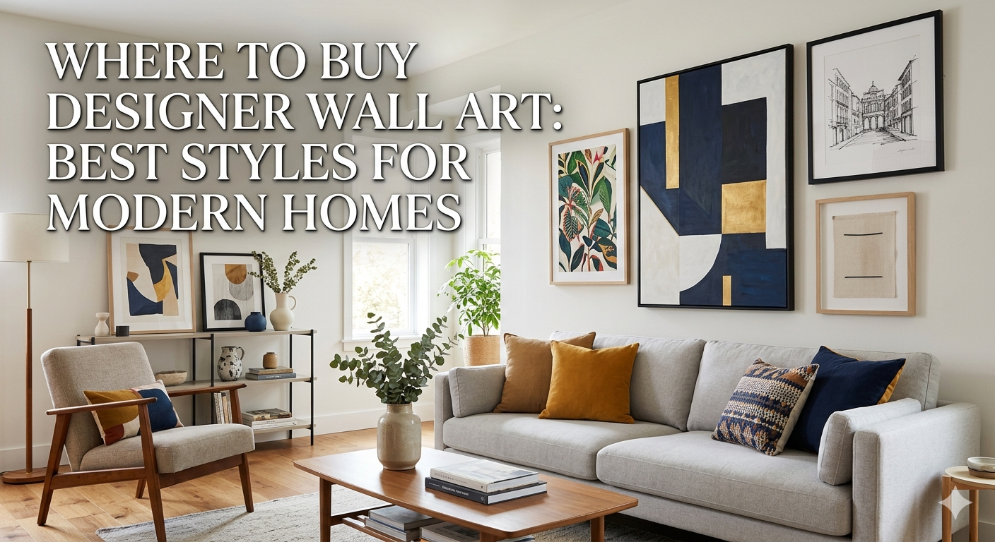 Where to Buy Designer Wall Art: Best Styles for Modern Homes