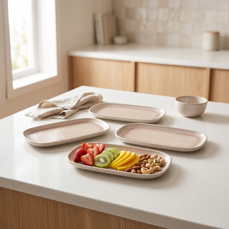Thornbury Melamine Serving Trays - Set of Four