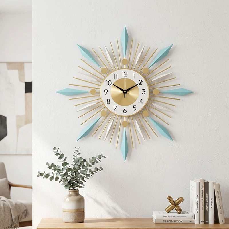Prestige Gold Metal Analog Wall Clock