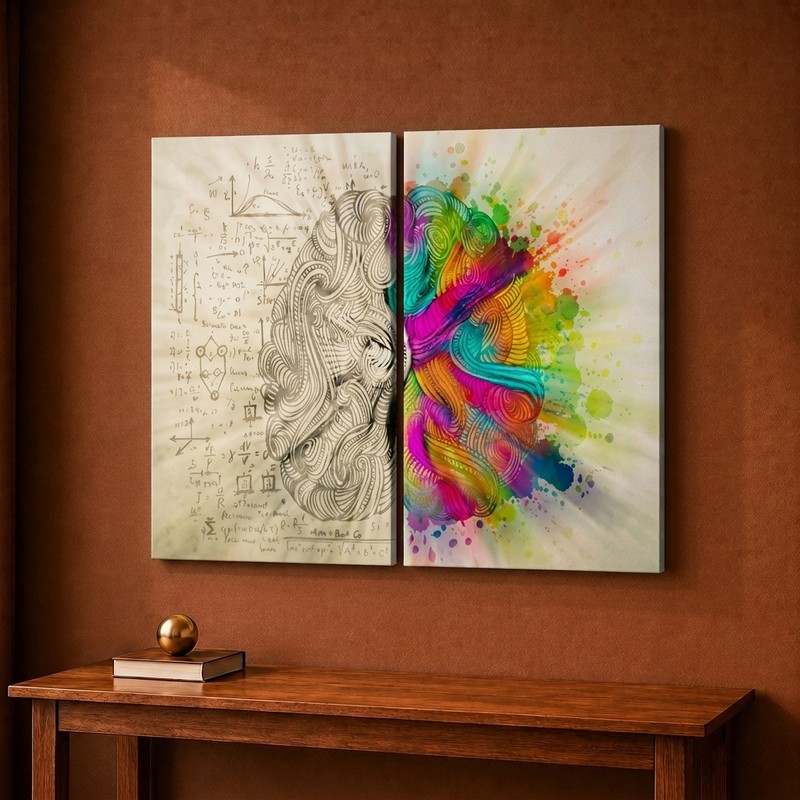 Creative Mind Canvas Wall Painting