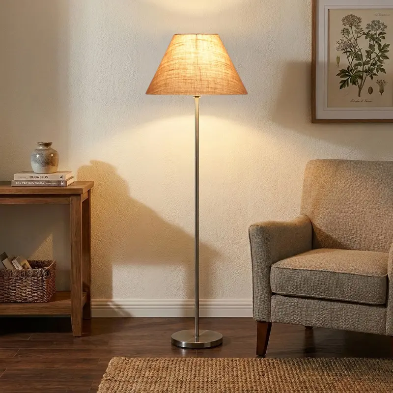 Desert Beige Jute Floor Lamp
