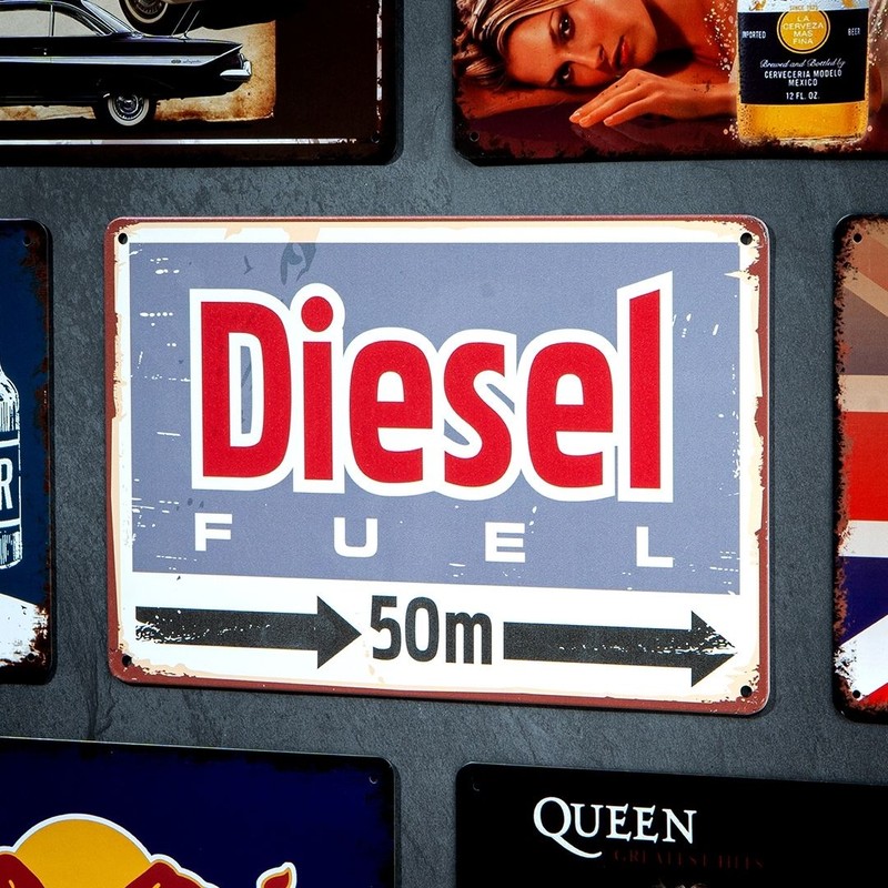 Diesel Fuel Metal Wall Accent