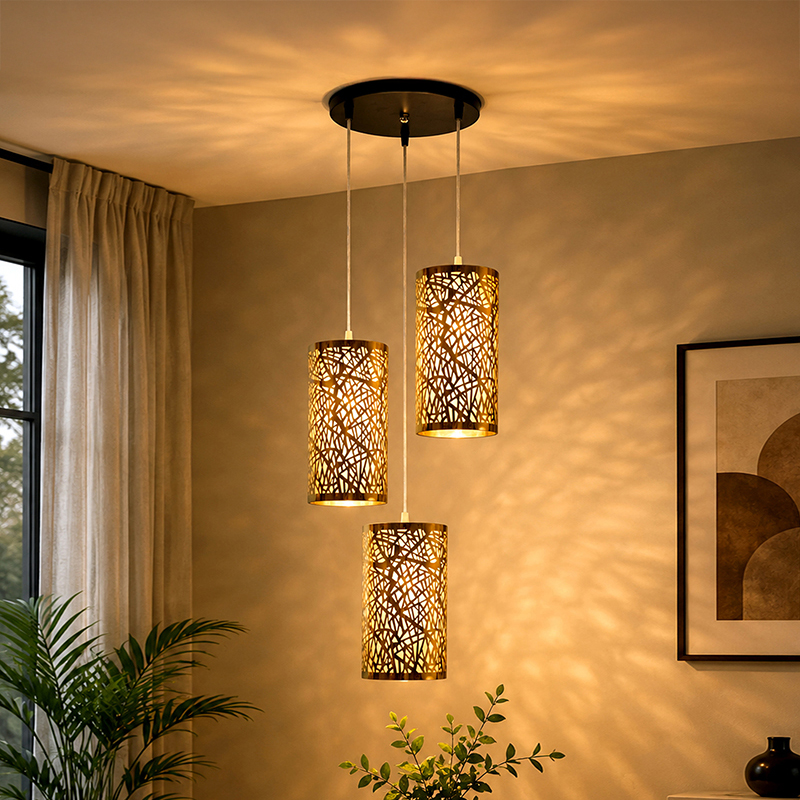 Embervine Metal Ceiling Lamp