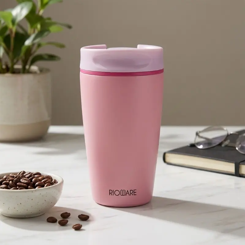 Rioware Voyager Inslulated Stainless Steel Tumbler (Pink) - 350 mL