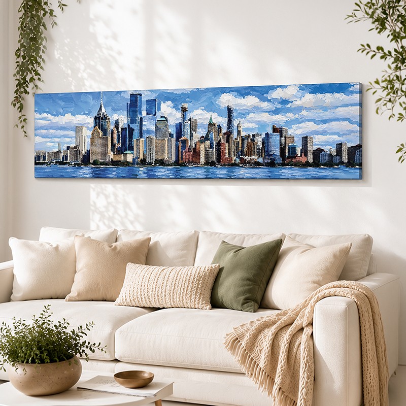 New York City Skyline Canvas Wall Painting