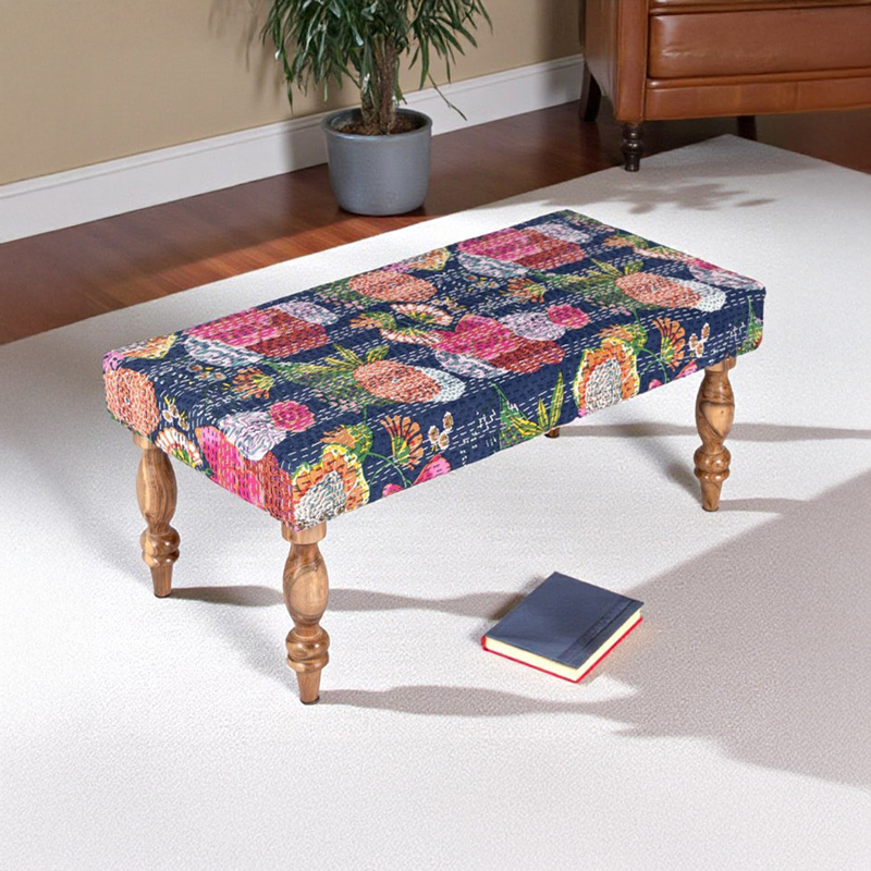 Drexo Sheesham Wooden Bench - Multicolor