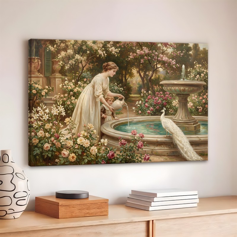 Fountain of Dreams Canvas Wall Art - 380 GSM