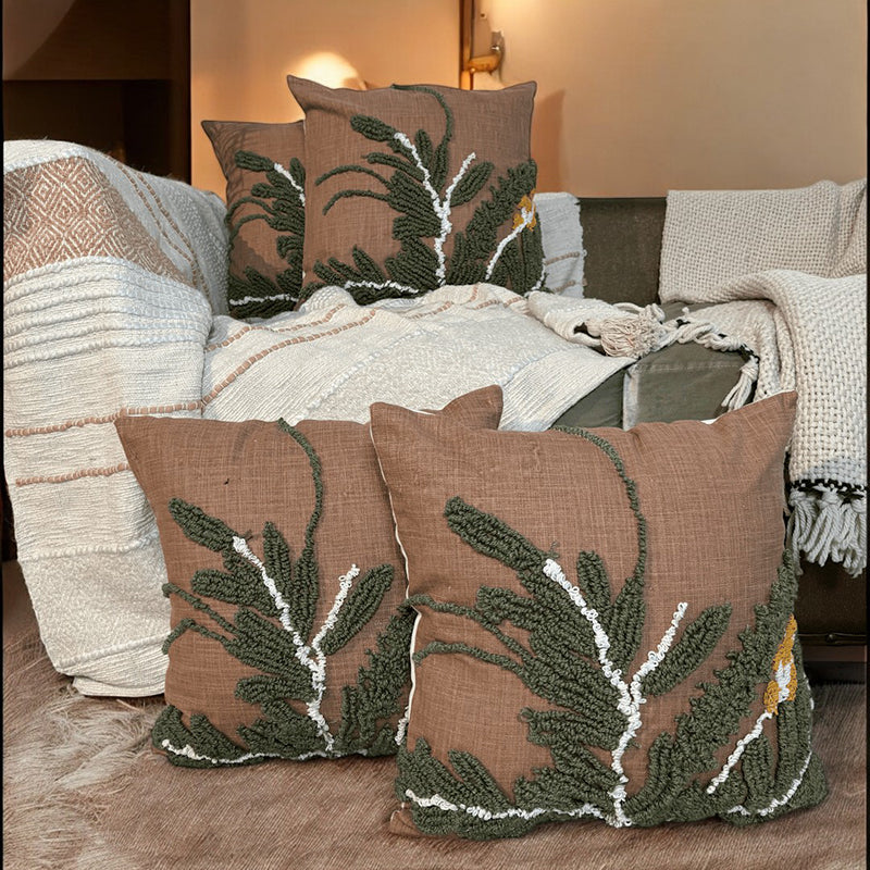 Zen Stitch Tufted Cushion Cover Set - Set Of Four