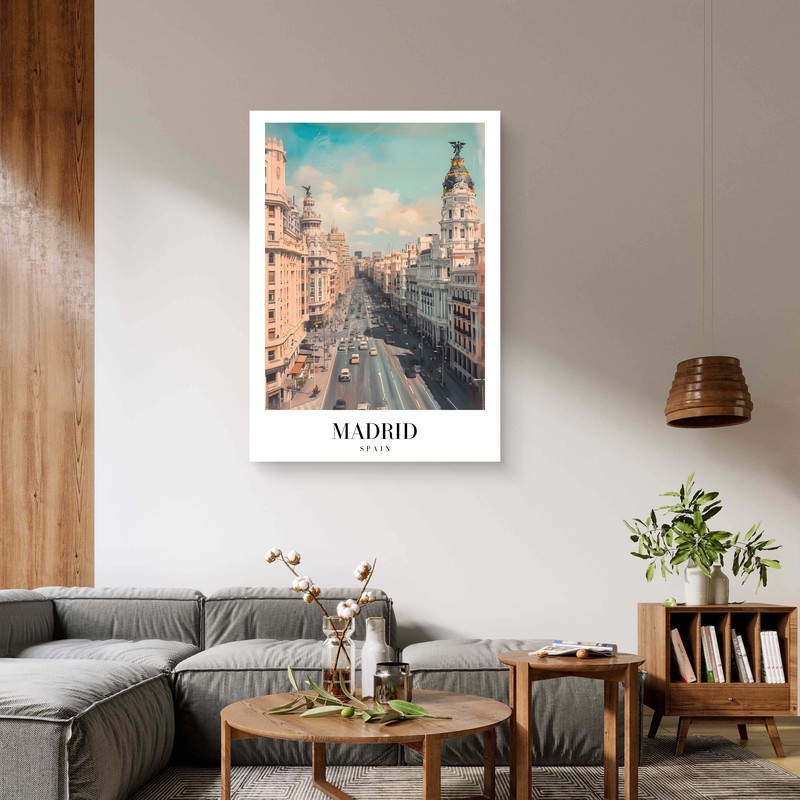Madrid Morning Canvas Wall Painting - Small