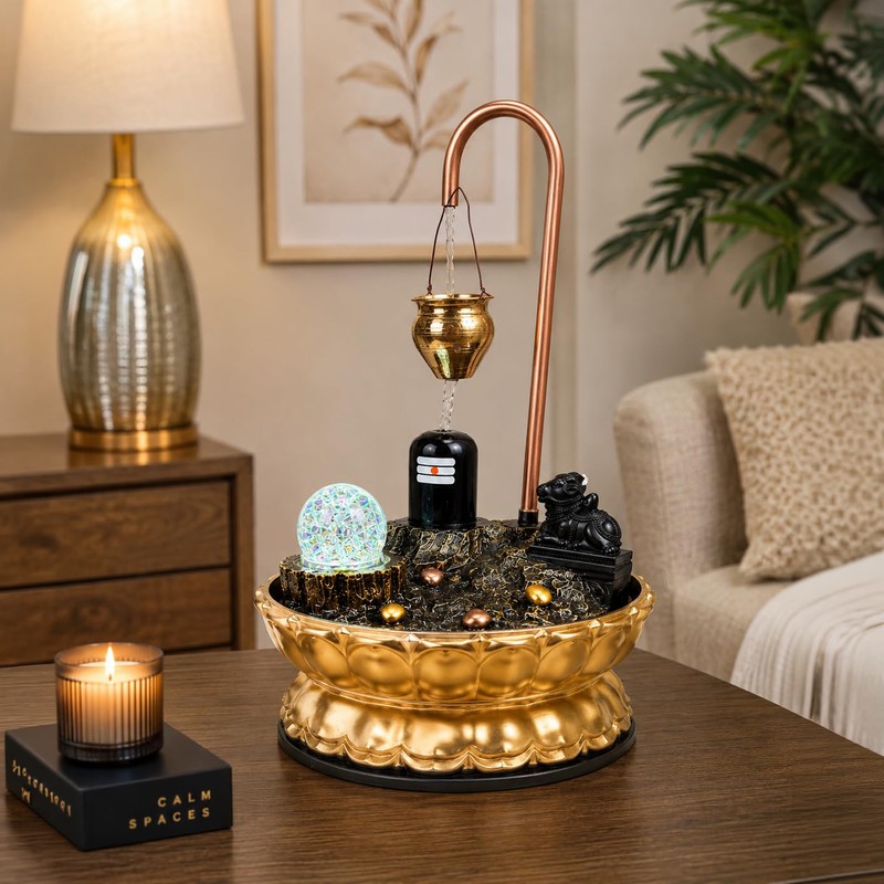 Shivling Water LED Fountain