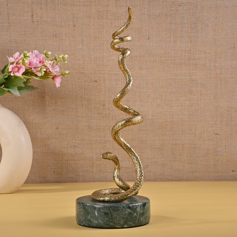 Aurivine Brass Candle Holder
