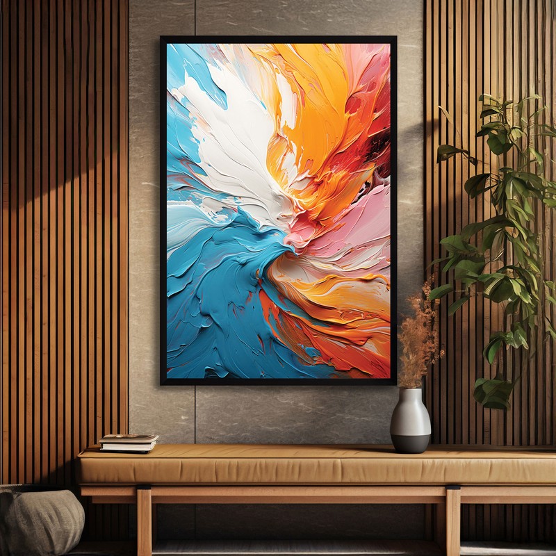Chromatic Horizon MDF Wall Art