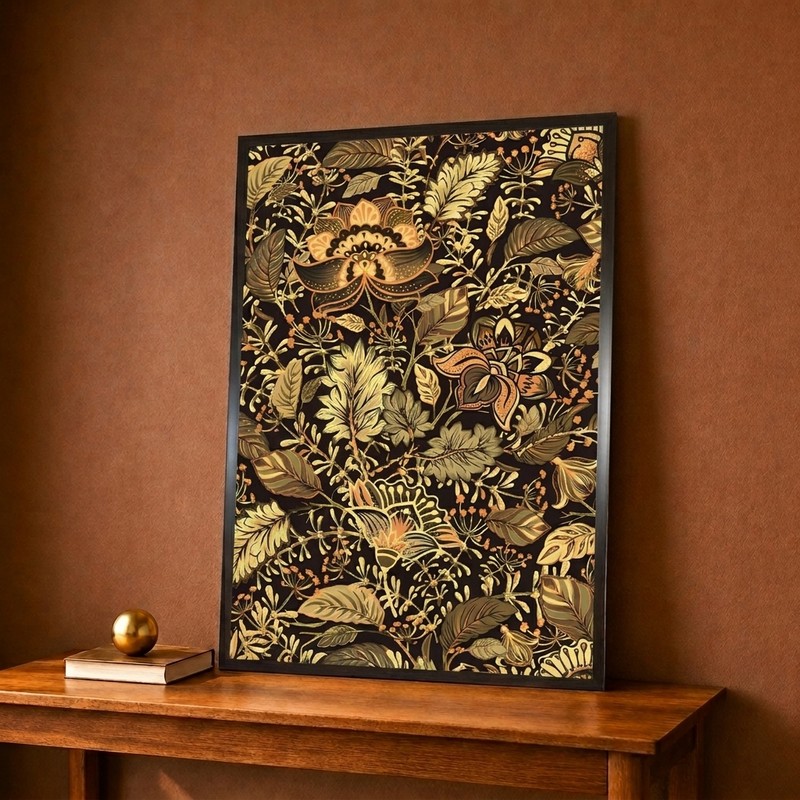 Vintage Botanical Pattern Canvas Wall Painting