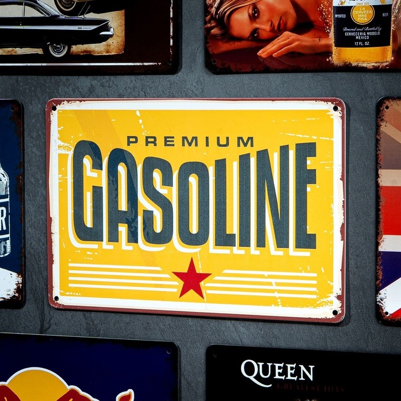 Gasoline Metal Wall Accent
