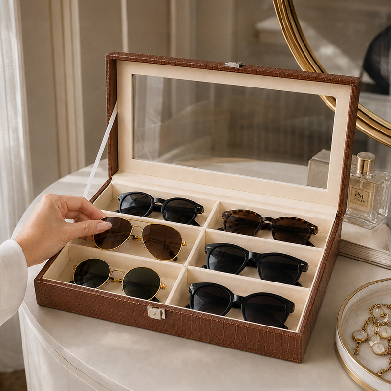 Sapphire Timekeeper MDF Storage Box - Brown