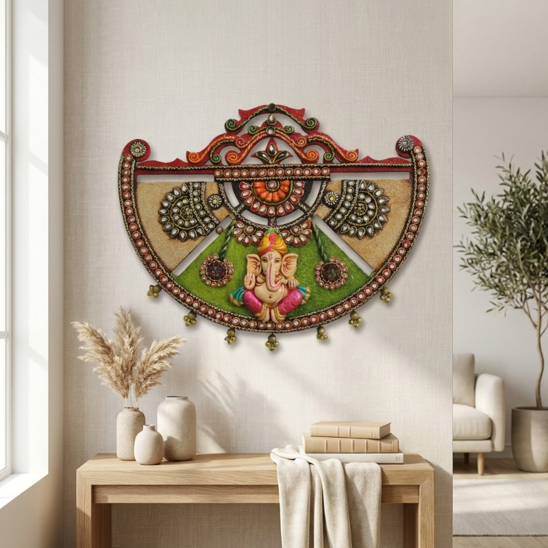 Auspicious Ganesha Wall Accent