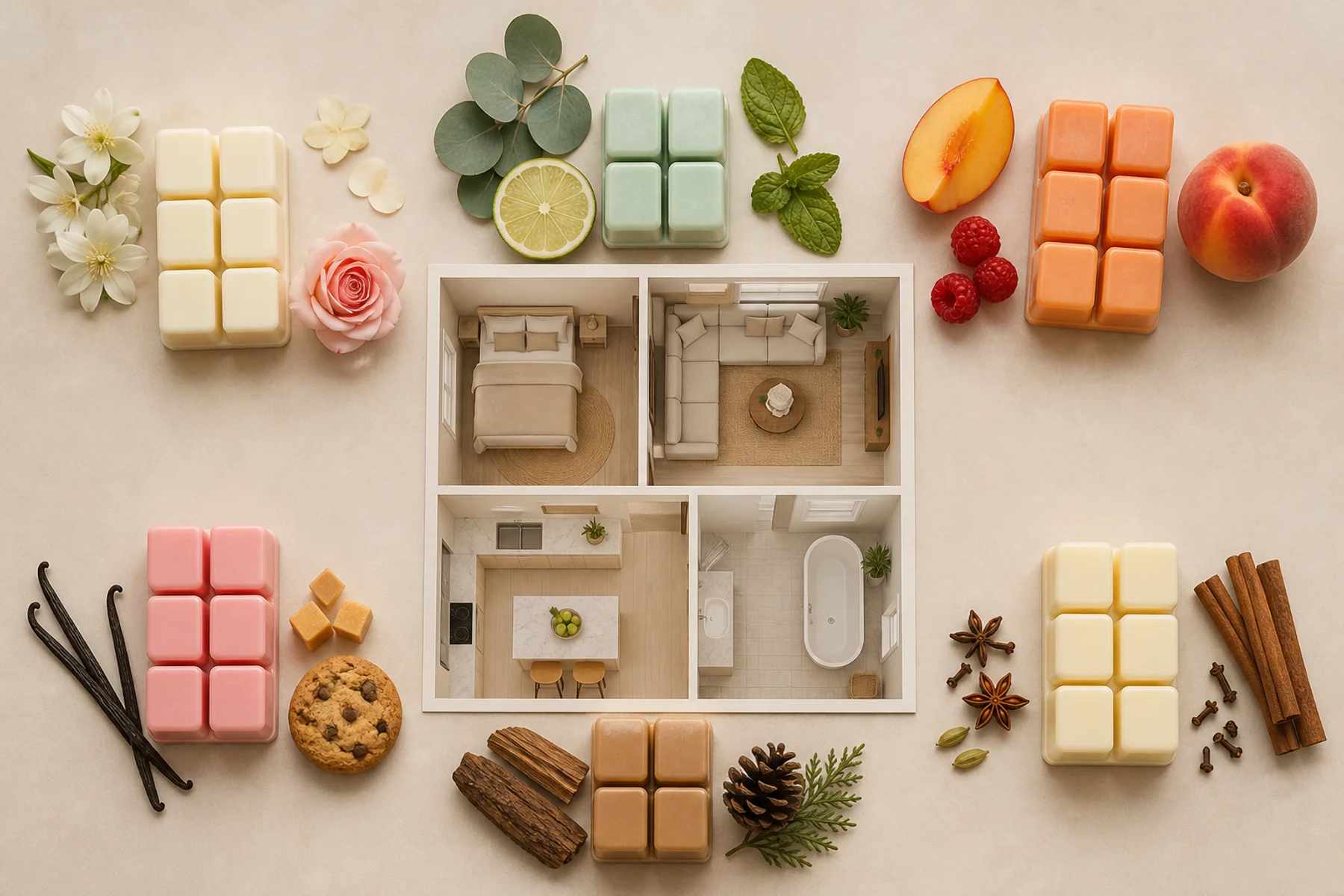 Popular Wax Melt Scents: A Room-by-Room Guide