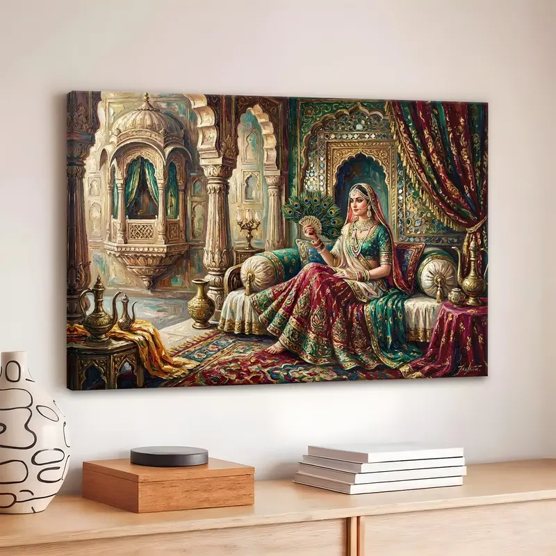 Royal Princess Palace Interior Canvas Wall Painting