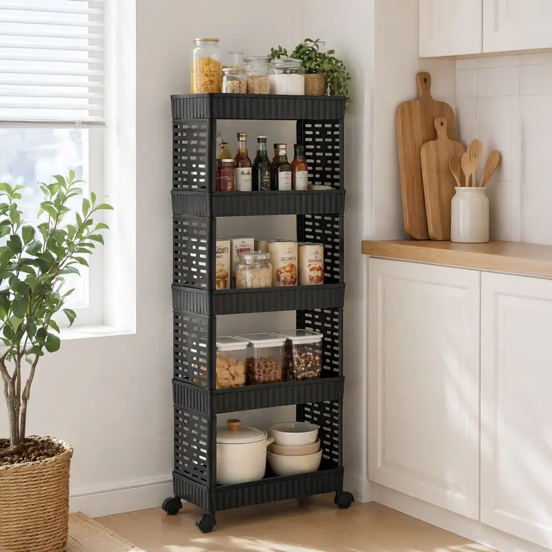 Aero Store Freestanding 5 Tier Racks - Black