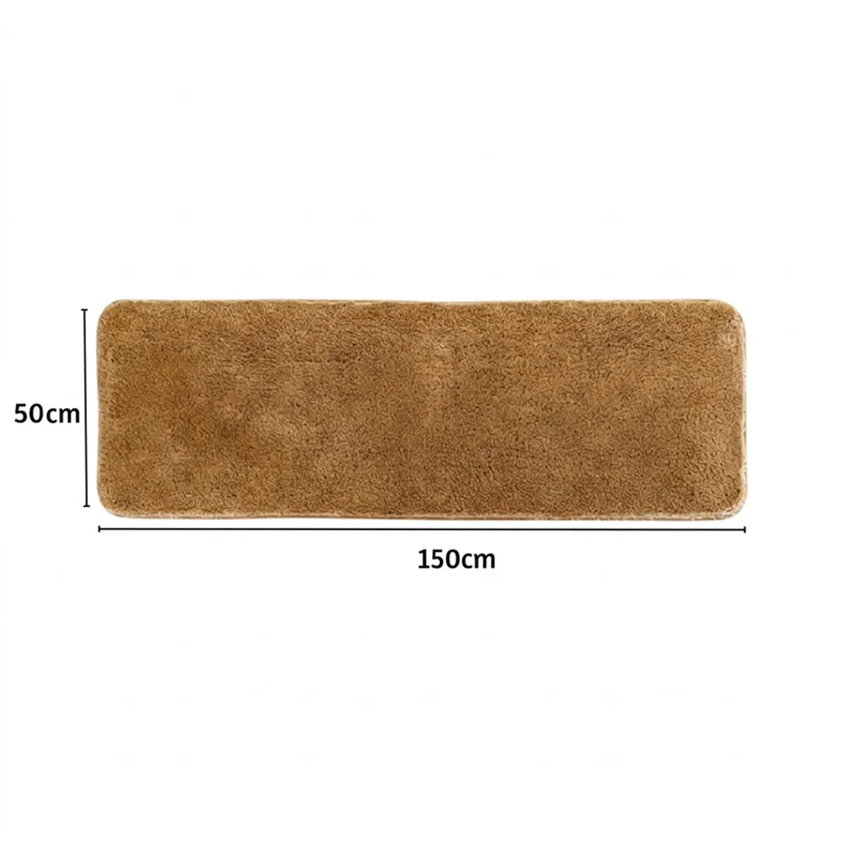 Underside of the runner rug showing its light anti-slip backing