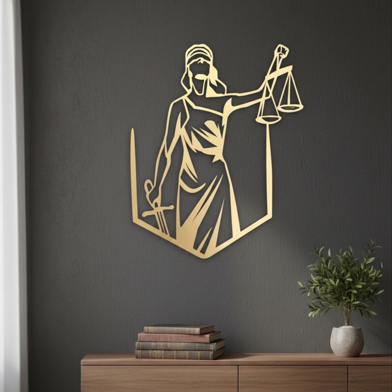 Lady Justice Wall Accent