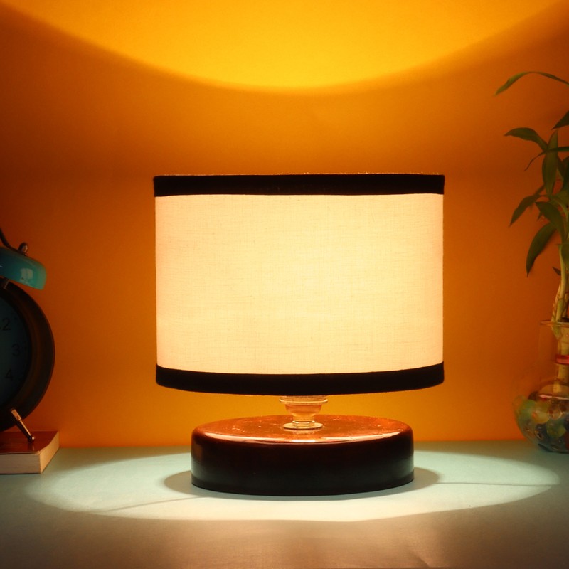 Luzula Wooden Table Lamp - White