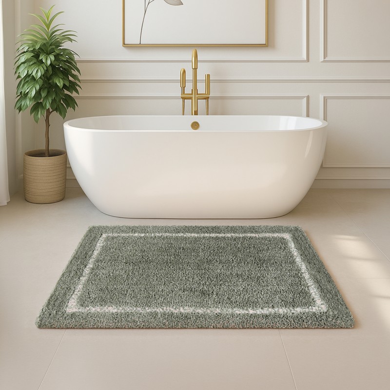 CalmStep Anti Skid Bath Mat - Grey - 40 x 60 cms
