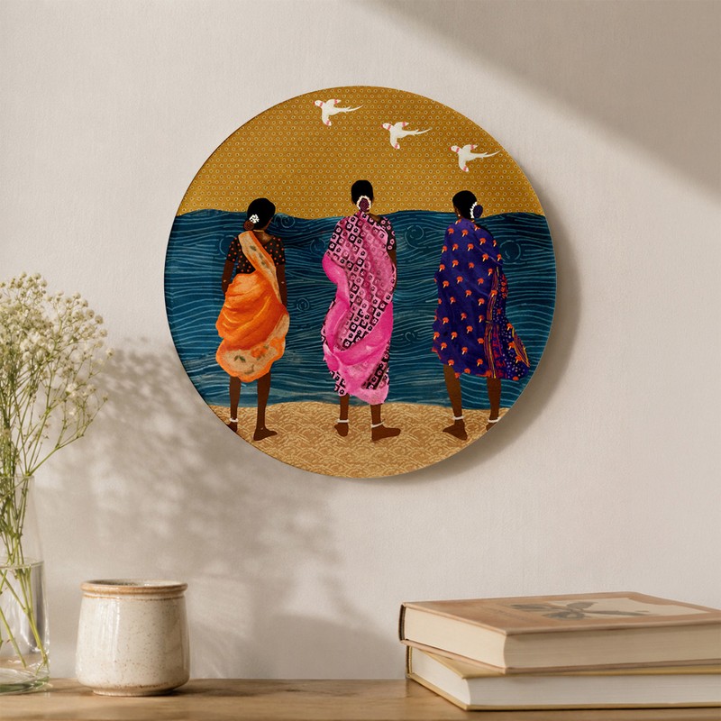 Seaside Ceramic Wall Plate