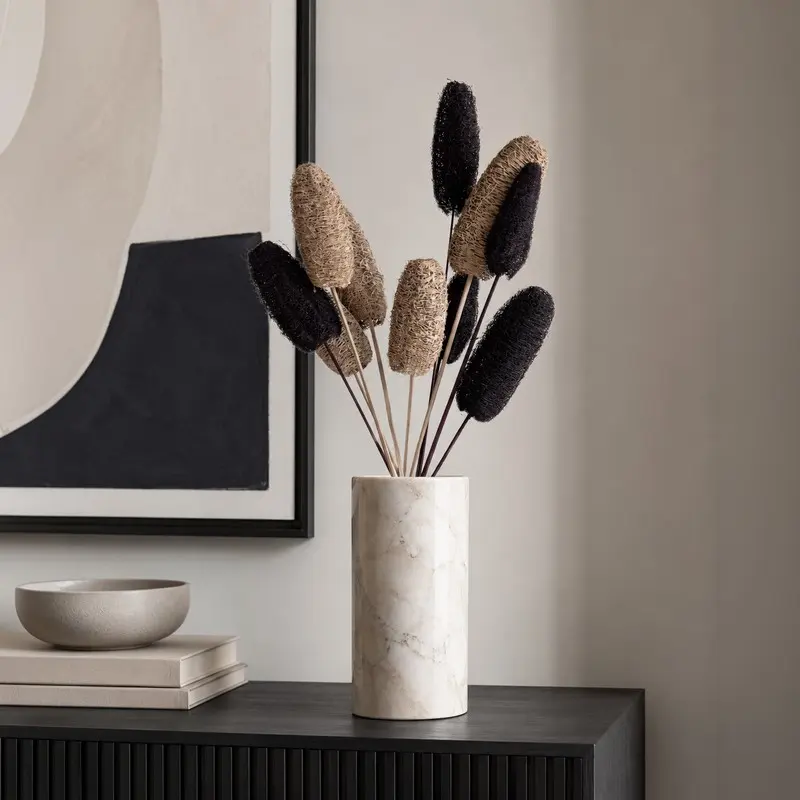 Cymbo Dried Luffah (Black & Beige) - Set Of Ten