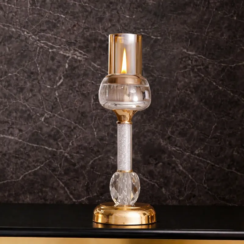 Lunara Glow Metal Candle Holder - Small