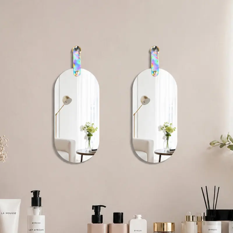 Pure Reflection Frameless Wall Mirror - Set Of Two