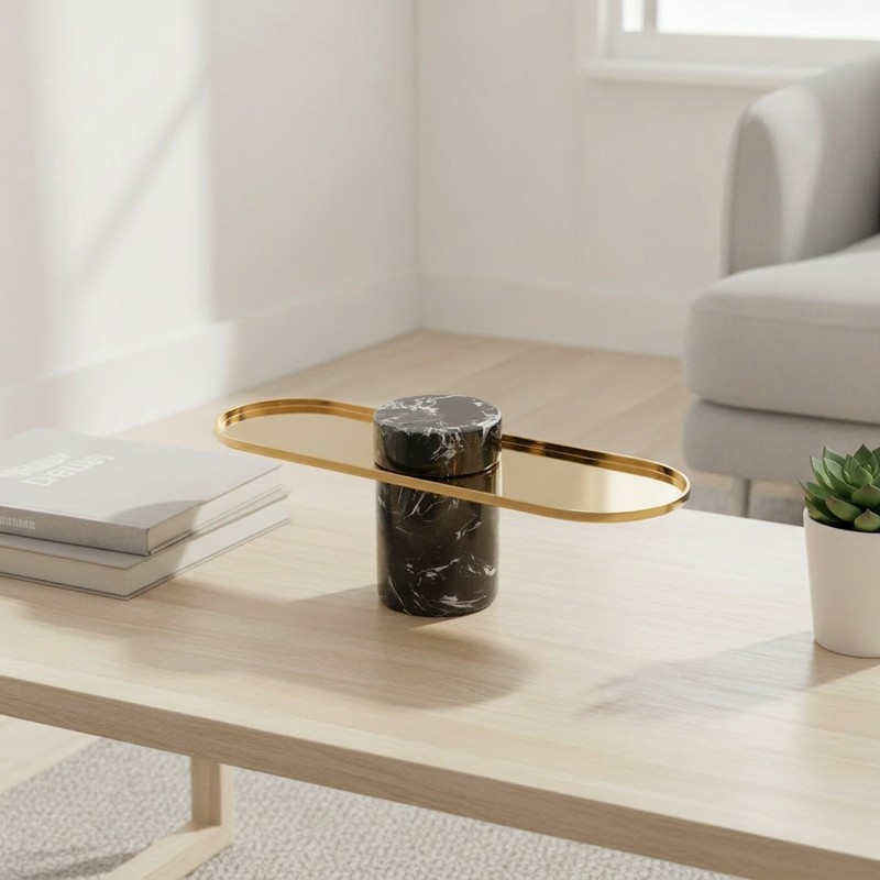 Marquina Steel Trinket Tray
