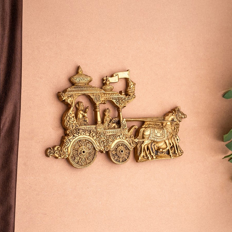 Divya Rath Yatra Brass Wall Accent
