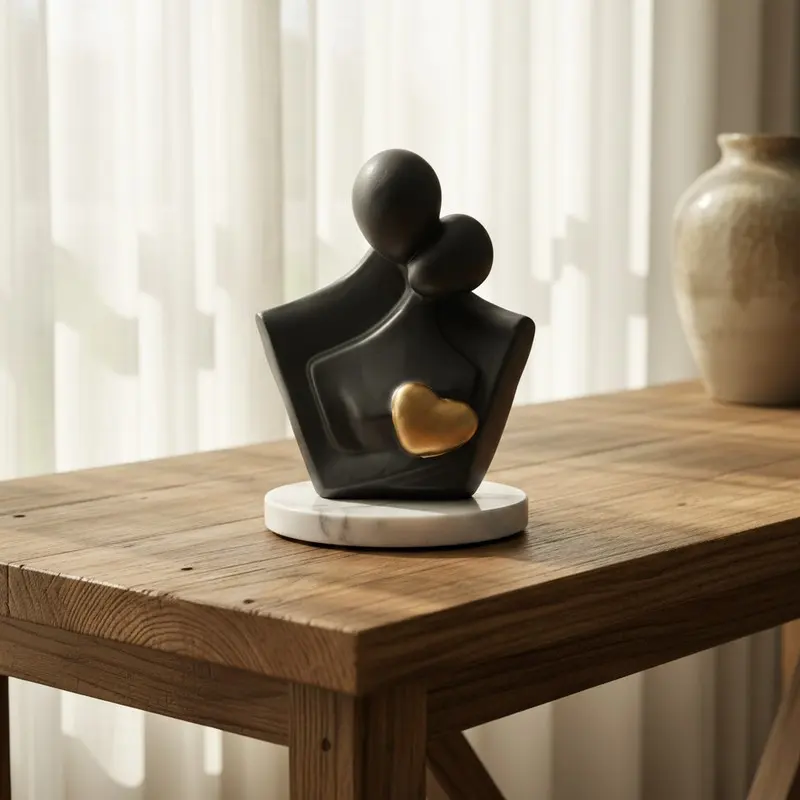 Artistic Couple Bond Resin Showpiece