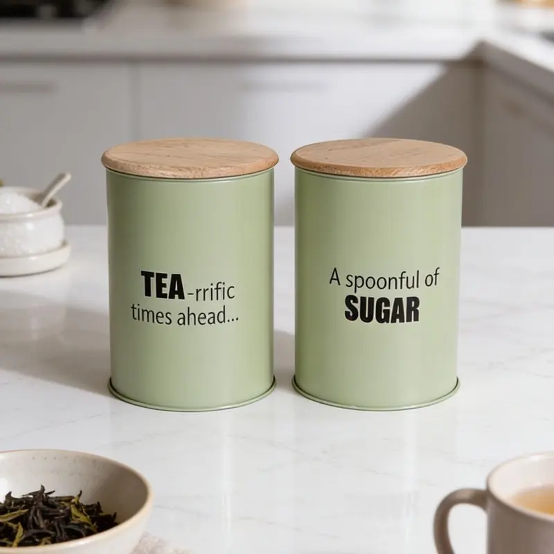 Harvest Vault Metal Containers (1500 ML) - Set of Two