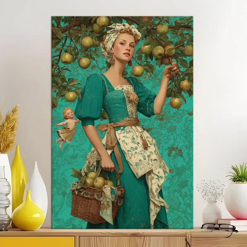 Golden Orchard Portrait Wall Art