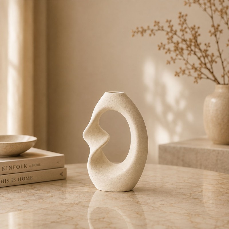 Zen Loop Ceramic Vase