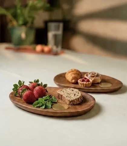 Mango Wood · Brass