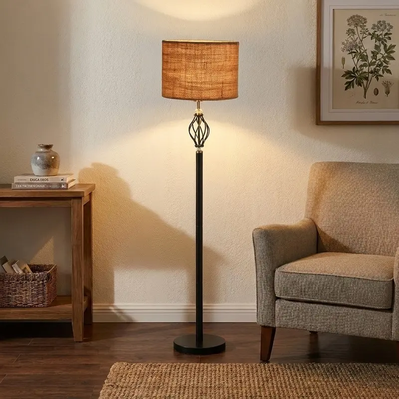 Artisan Weave Jute Floor Lamp