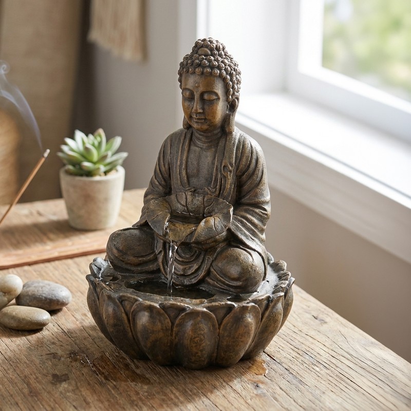 Buddha Bliss Water Fountain - Copper