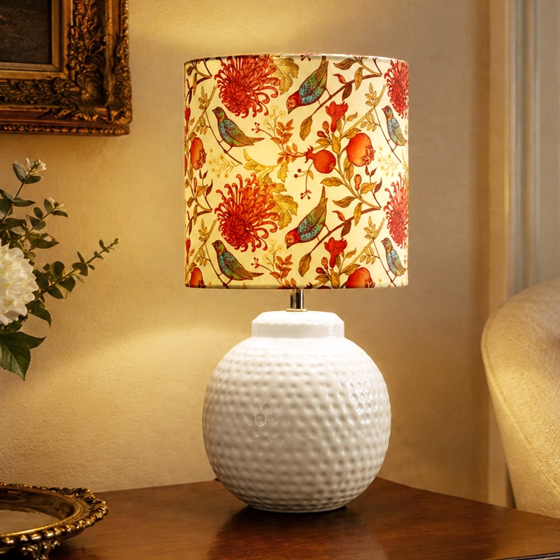 Asteria Amarylis Fabric Table Lamp - Multicolor