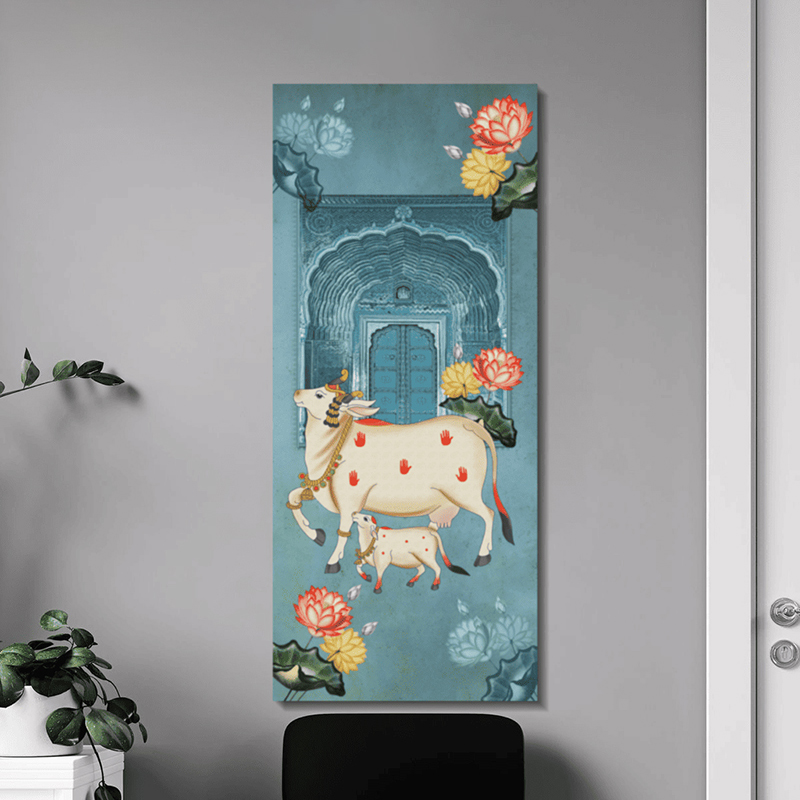Blossoms of Devotion Canvas Wall Painting - Small