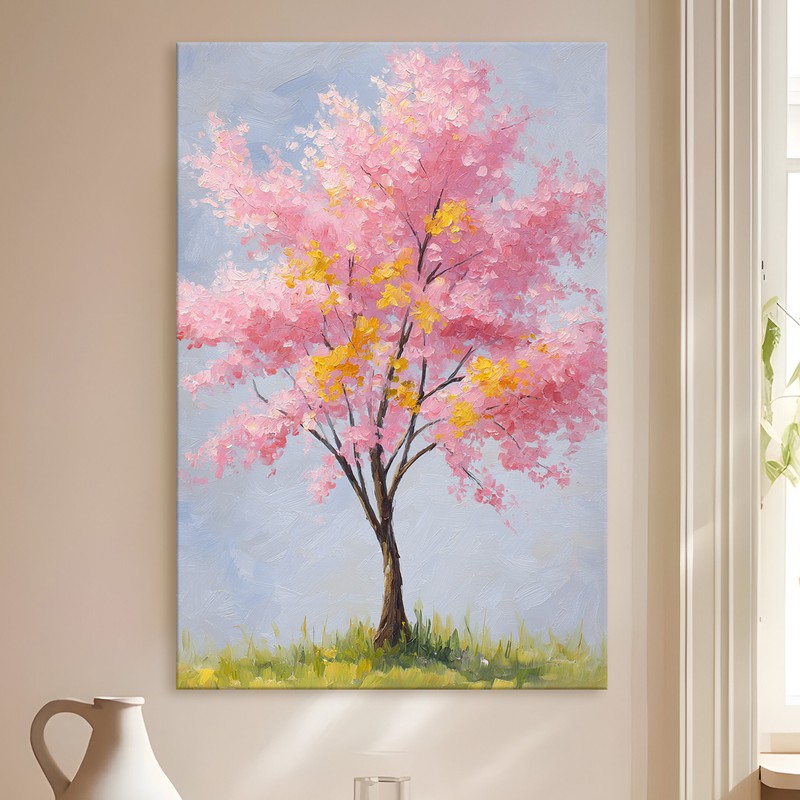 Blooming Tree Gallery Wrapped Canvas Wall Painting