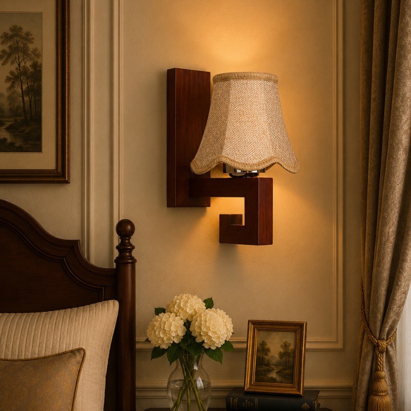 Eboncrest Jute Wall Lamp - Beige