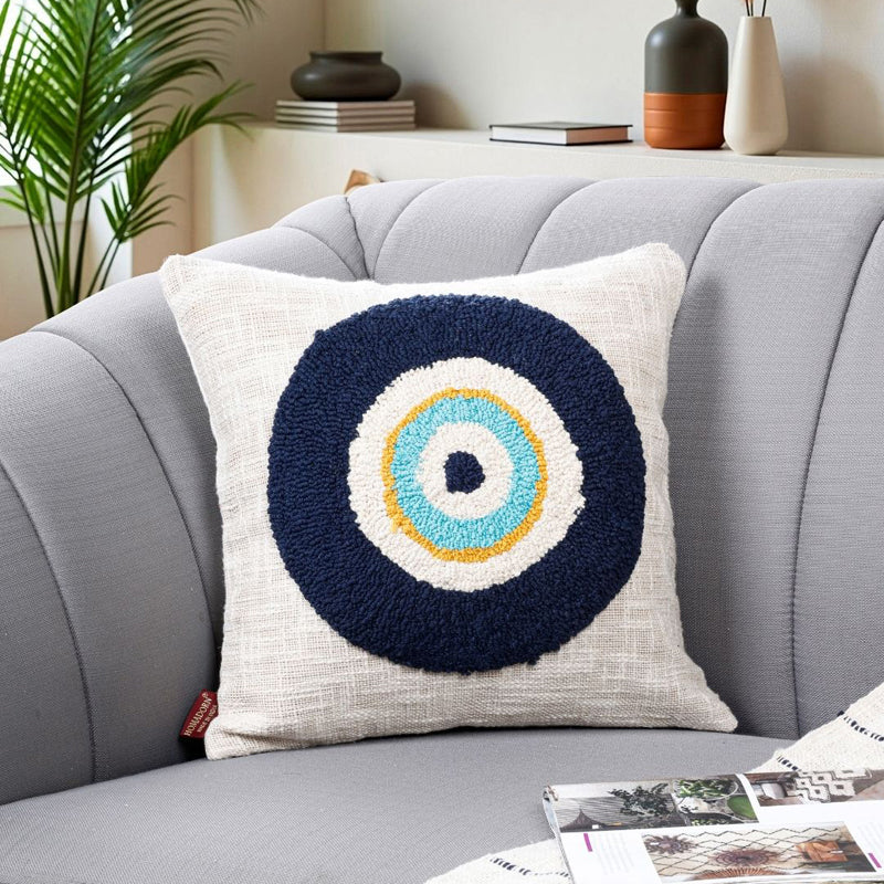 Eye of Peace Tufted Cushion Cover